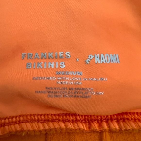 Frankie's Bikinis x Naomi Osaka Claire Triangle Terry Bikini Top Size M - Picture 9 of 10